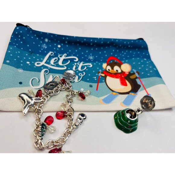 Holiday-Themed Charm Bracelet With Accessories - Picture 2 of 3
